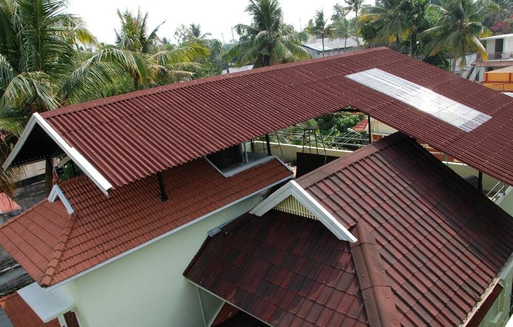 Дома с крышей из ондулина