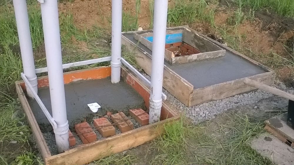 Фундамент под туалет на даче